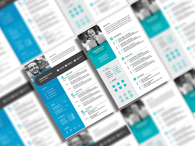 Professional Resume template design adobe illustrator ai cv design interview job application profile profile design resume resume bundle resume cv resume design