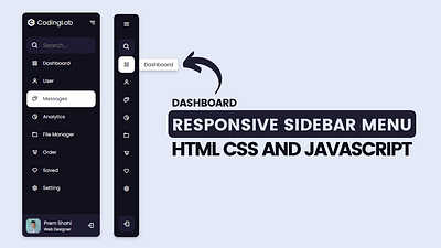 Sidebar Menu | Side Navigation Bar [Free] css sidebar free sidebar design html css html css javascript side navbar side navbar design side navgation bar design sidebar design sidebar menu sidebar navigation