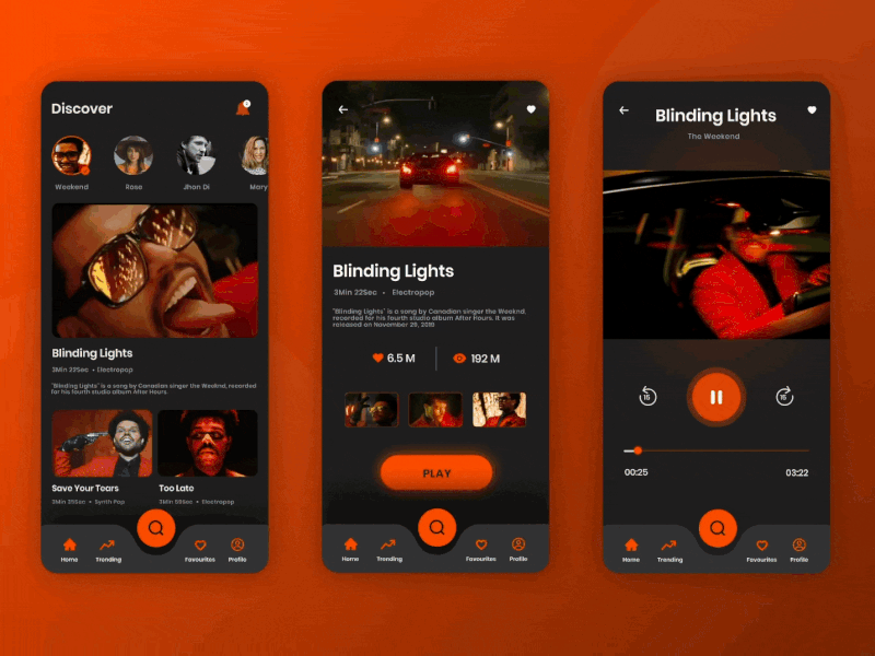 Video Streaming App app design blind colorful interaction design interface interfacedesign ui ui ux uidesign ux video videoplayer weekend