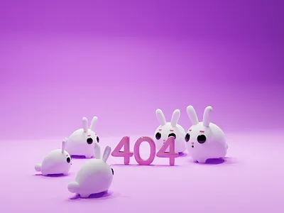 404 3d 404 404 page b3d blender character characters concept illustration low poly lowpoly render web