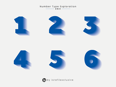 Number Type Exploration 123456 alphabets dailylogo exploration logo logodesign logotype type design type exploration typography