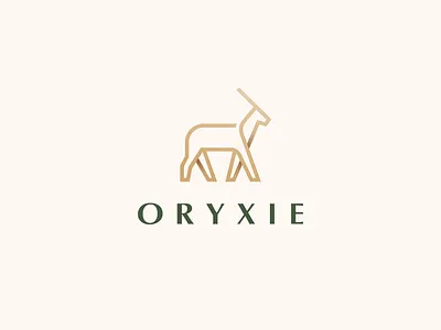 Oryxie abstract animal antler beautiful beauty branding clever elegant flat goat gradient icon identity logo luxury mark minimal premium royal wild