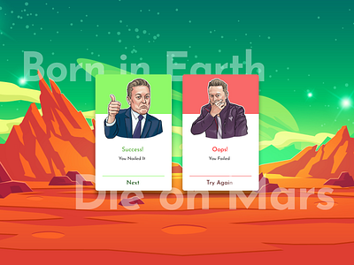 DailyUI011 challenge daily 100 challenge daily ui challenge dailyui dailyuichallenge elonmusk graphic design illustration mars vector