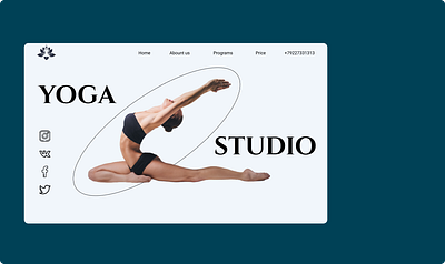 YOGA STUDIO design figma tilda ui ux web design website