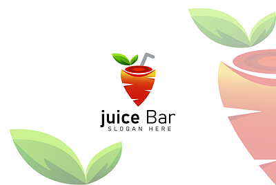 juice bar fresh gfxrakib green juice juice bar logo logodesign natural trendy