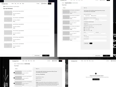 Footage Farm | Wireframe brand guidelines branding cms data structure design interface responsive search ui ux web website