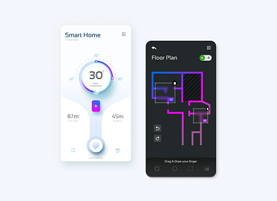 Smart Home App Design animation app branding design icon illustration logo typography ui soft ui first design uidesign ux