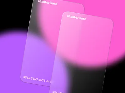 Glass-Effect Card card figma glass card glass effect illustration