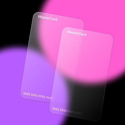 Glass-Effect Card card figma glass card glass effect illustration