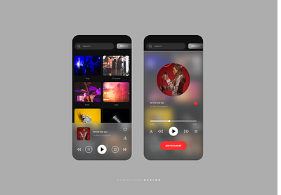 Music App - UI Design app design music app music player uidesign