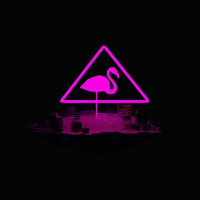 Flamingo City blender blender3d flamingo pink