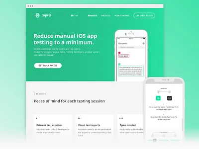 Model-based testing for iOS apps berlin branding minimal onepager single page testing ui ux website
