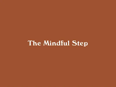 The Mindful Step branding branding and identity design identity logo logo design logos logotype minimalistic modern stationery sustainability typography vector