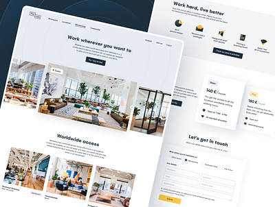 Places – Membership Page coworking design icons interface minimalist pricing ui ux website