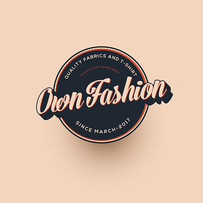 ownfashion linkdin images design illustration logo minimal retro typography