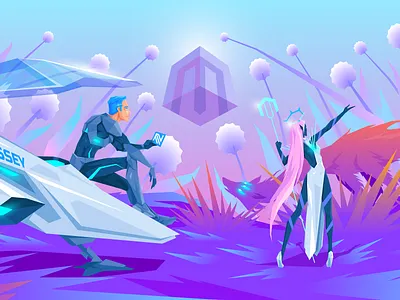 MageNews April 2021 atwix character ecommerce fantasy flowers latexfauna magenews magento neon odyssey planet queen sci fi space spaceman starship