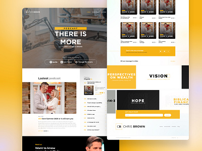 CBM Podcast page adobe xd redesign ui web