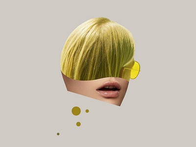 green head art art direction artwork collage collage art collage digital collage maker digital art digital artwork face green illustration portrait poster