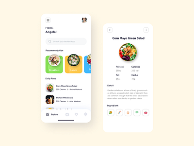 Nutritions Apps app branding design designapp exploration mobile app nutrition nutrition app ui uidesign ux