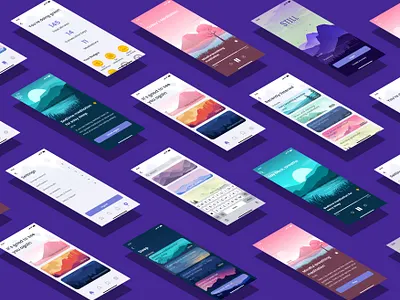 Stillness - Meditation App android app ios app ui design ux design