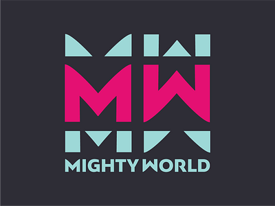 Mighty World Logo brand design logo design