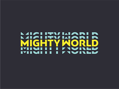Mighty World Subscription Box Logo brand design kids subscription box kids subscription box logo design