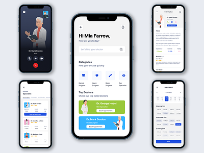 Doctor Online Consulting app app design application design doctor doctor app figma figma design medical mobile ui ux