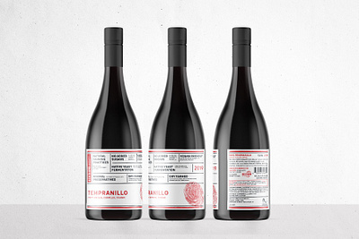 RedThumb Natural Wines brand design wine label wine label design