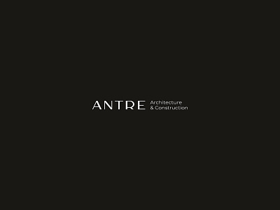 ANTRE logo architecture brand branding construction designerdianak logo logo design logodesign logos logotype