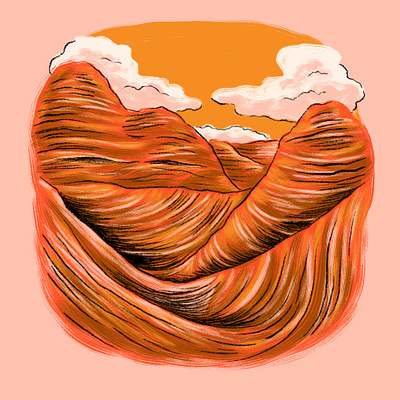 the Wave adventuer arizona campinas camping clouds drawing explore hike hiking illustration landscape outdoors the wave wave