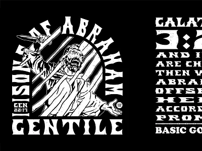 Sons of Abraham (The Real SOA) abraham basic bible bible verse christian club galatians genesis good promise sacrifice tshirt