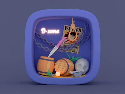 D zone 3d c4d icon illustration render