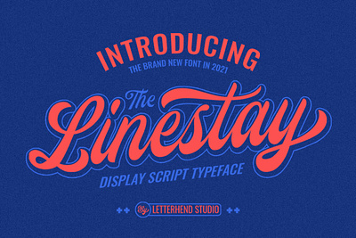 The Linestay Display Script Font brushfont displayfont font handwrittenfont typography