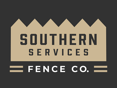 Southern Services Logo Design branding design fence icon logo southern typography vector