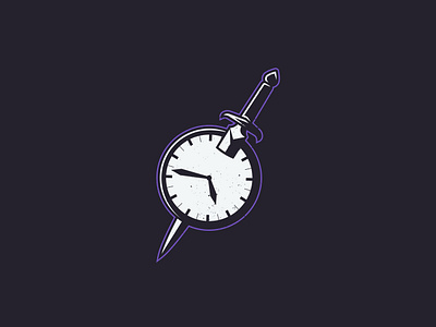 Kill Time - 163/365 art blade clock dagger design illustrations knife stab vector vector art