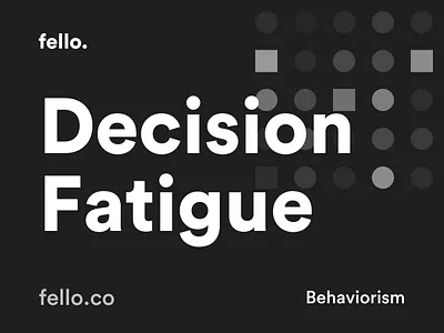 Decision Fatigue π§  app behavior behaviour branding design fatigue flat landing page minimal mobile quote site typography user experience ux uxui vector