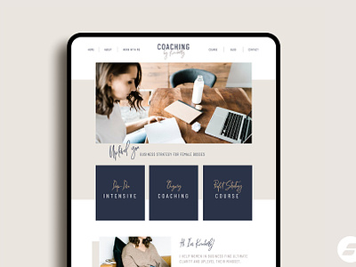 Showit Website Template - Kimberly