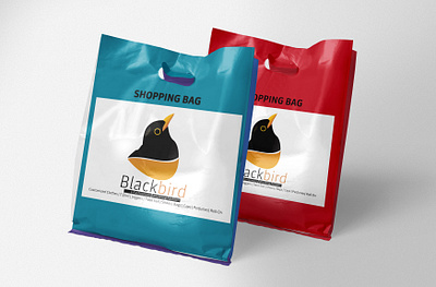 172 plastic shopping bag mockup