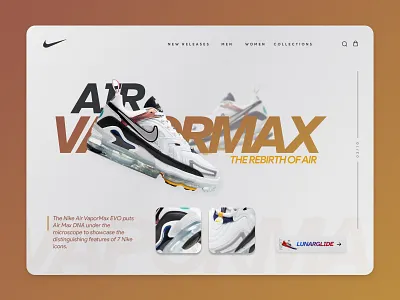 Nike Vapormax UI/UX Concept alan alanmystique app branding design flat illustration minimal mystique ui