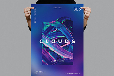 Clouds Flyer Template advertising flyer flyer design flyer template flyer templates flyers flyers template flyers templates poster poster design poster template poster templates posters posters design posters template posters templates print print design print template printing