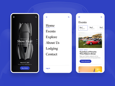 Auto Show concept designs app branding design events flutter logo logotype menu mobile app mobile app design product design typogaphy typography ui ux