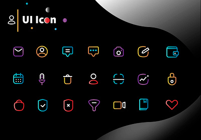 User Interface branding cartoon colorful design icony illustration ui