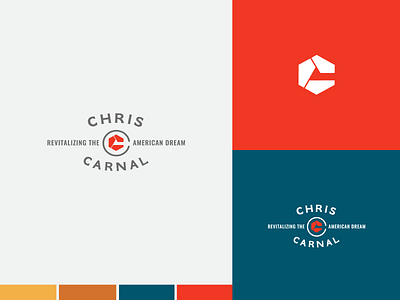 Chris Carnal Public Speaker Branding america branding design logo logo design red shapes traditional