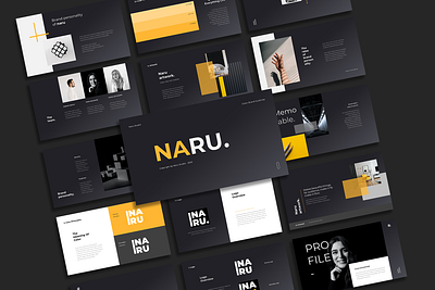 Naru Presentation Template branding design google slides minimal powerpoint powerpoint template presentation design presentation template typography