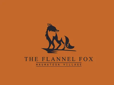 The Flannel Fox boutique branding classic clotgin design elegant fox logo logodesign luxury minimal minimalist nature vector wild wofl