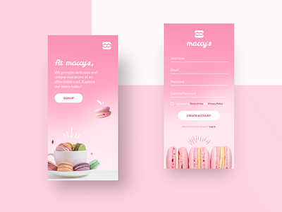 Maccy's - Daily UI Challenge #1 adobexd daily dailyui dailyuichallenge design food freelance freelance designer maracon mobile mobile app ui ui design ux ux design xd