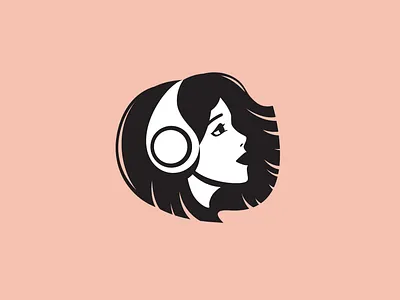 Radio Alchemy Branding brand identity branding headphones illustration logo radio vector woman