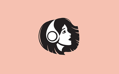 Radio Alchemy Branding brand identity branding headphones illustration logo radio vector woman