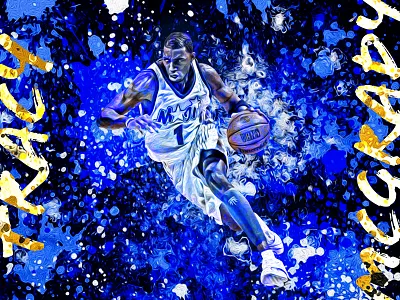 Tracy McGrady blue nba nba poster poster poster design print print design tmac tracy tracy mcgrady