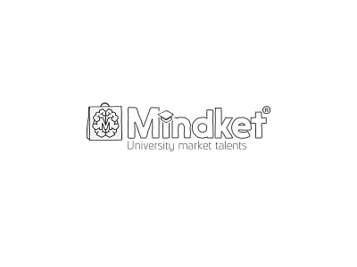 Mindket. brain brand identity branding lines logo logo design logotype mind